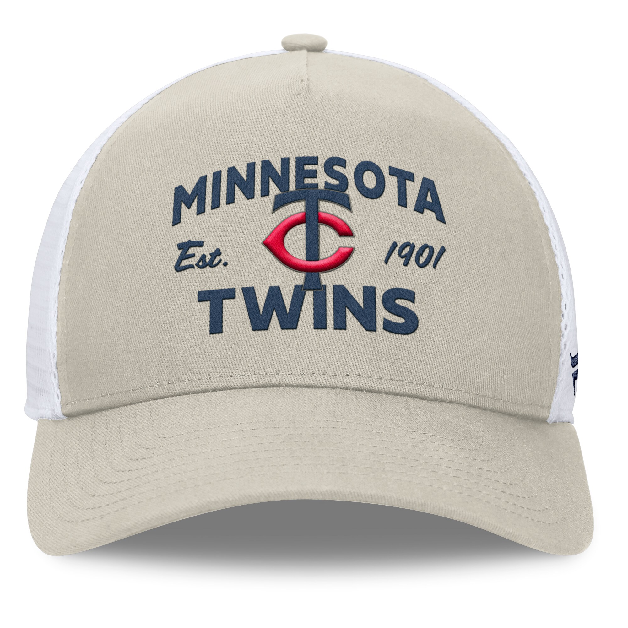 Minnesota Twins Jerseys Shop - mens minnesota twins fanatics stone a-frame trucker adjustable hat Collection | Twins Fan Essentials